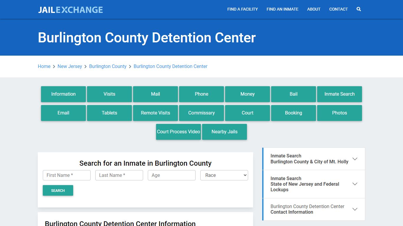 Burlington County Detention Center - Jail Exchange